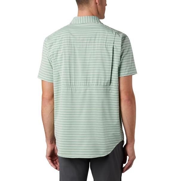 Columbia Twisted Creek II Shirts True Green For Men's NZ32695 New Zealand